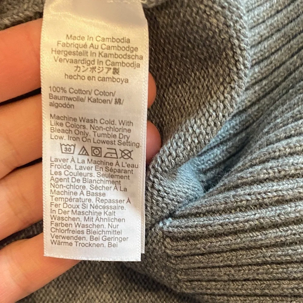 J. Crew Heather Gray Crewneck Sweater